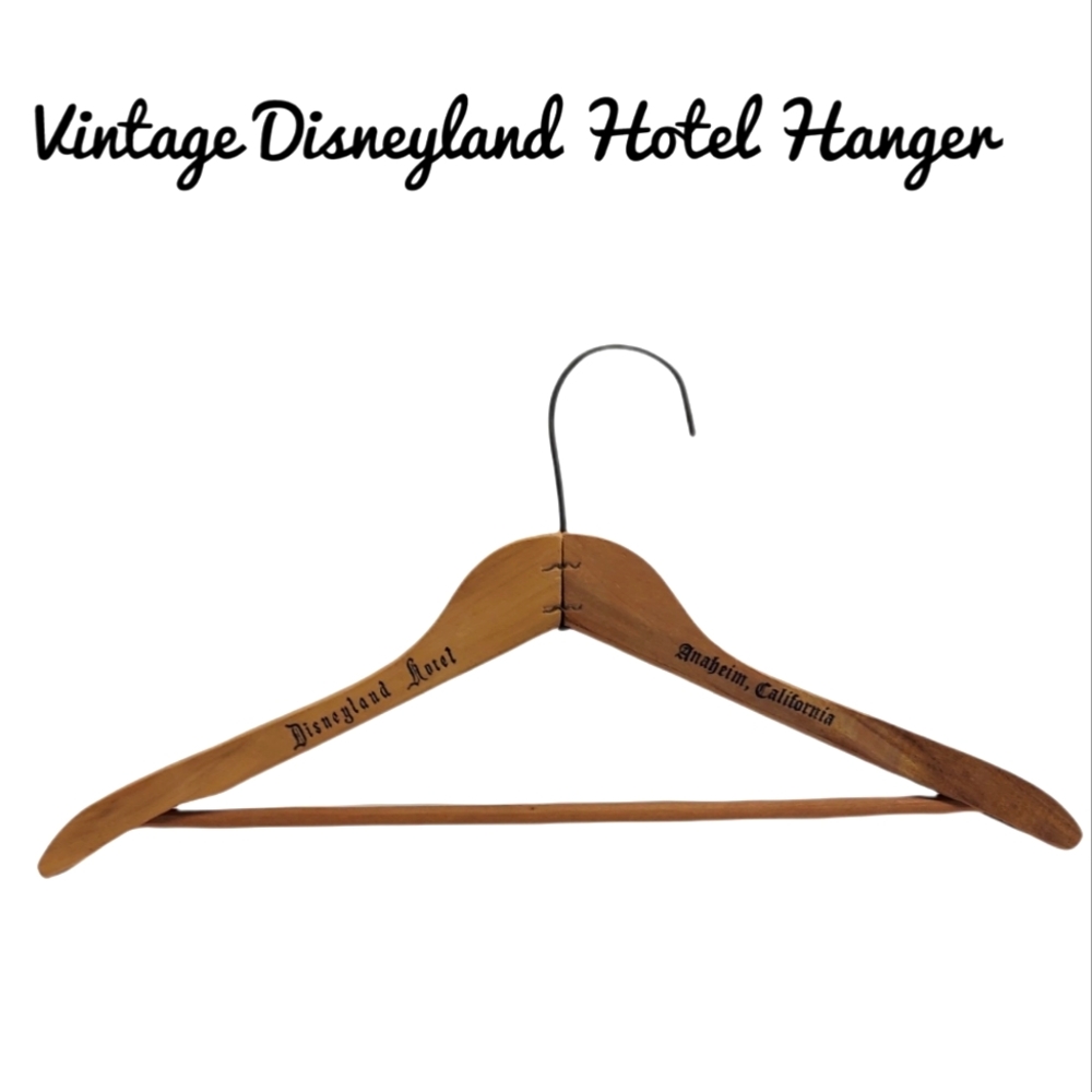 Vintage Disneyland Hotel Anaheim, CA Wooden Hanger VGUC